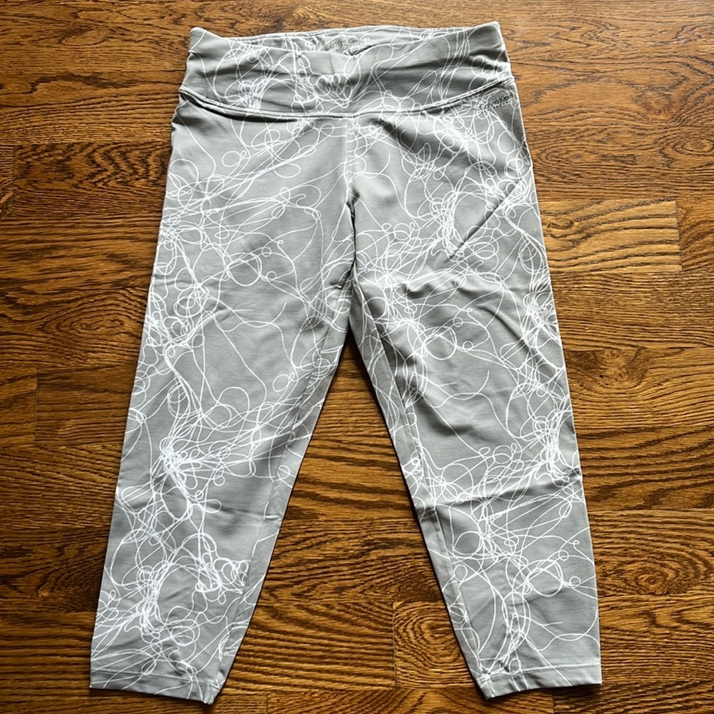 Calvin Klein gray & white leggings